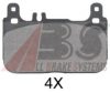 MERCE 0074209820 Brake Pad Set, disc brake